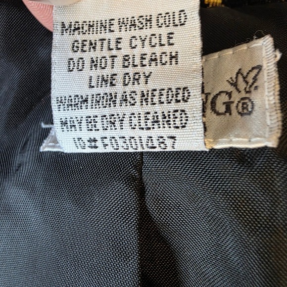 Fashion Bug Floral Tapestry Blazer Jacket Women's XLarge Black Multi Color - Picture 6 of 7